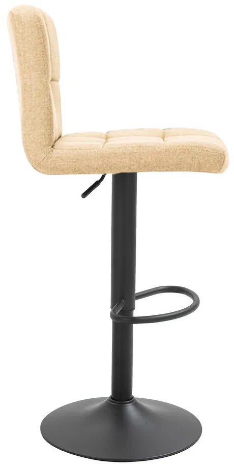 Szövet borítású bárszék, 2 db, bézs