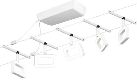 Paulmann 94483 - SZETT 5xLED/4,8W Komplett kábelrendszer FRAME 230V fehér