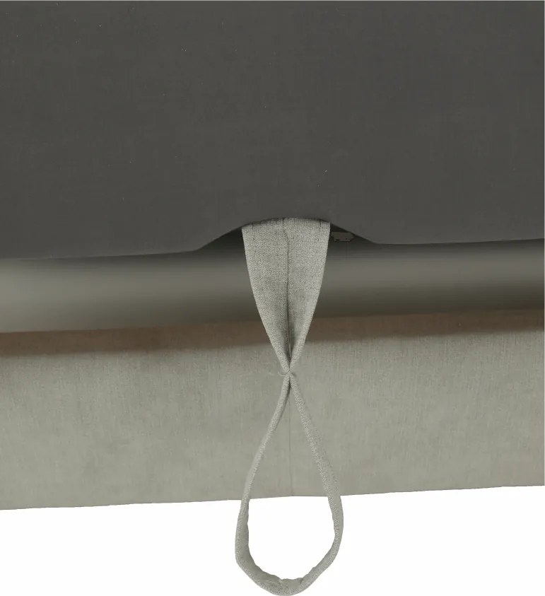 Ülőgarnitúra tárolóhellyel, világosszürke, szövet, jobbos, BUTON R