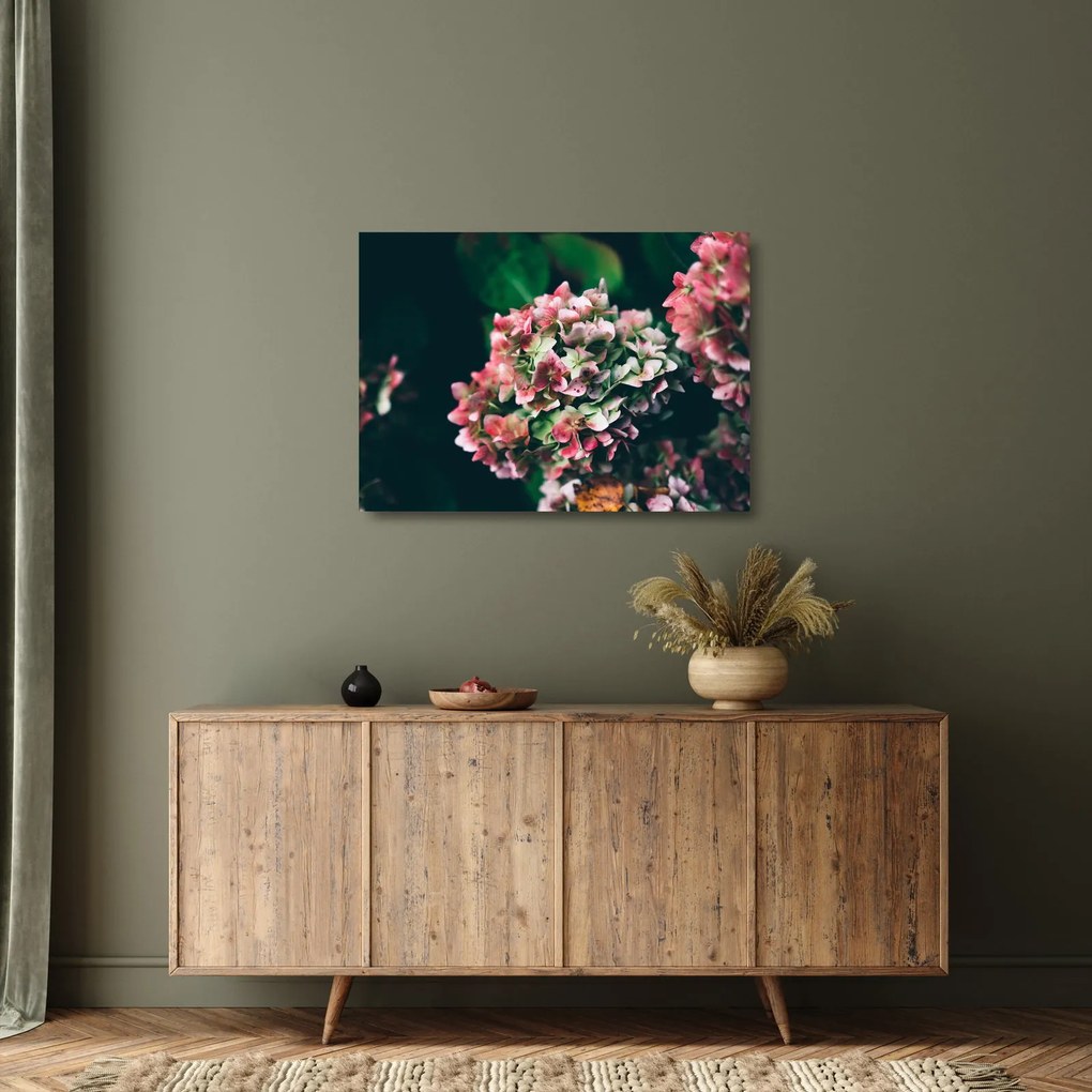 Kép - Hortenzia részlete (üvegen) (70x50 cm)