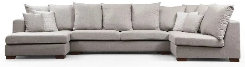 Világosszürke sarokkanapé ("U" alakú) Colorado – Balcab Home