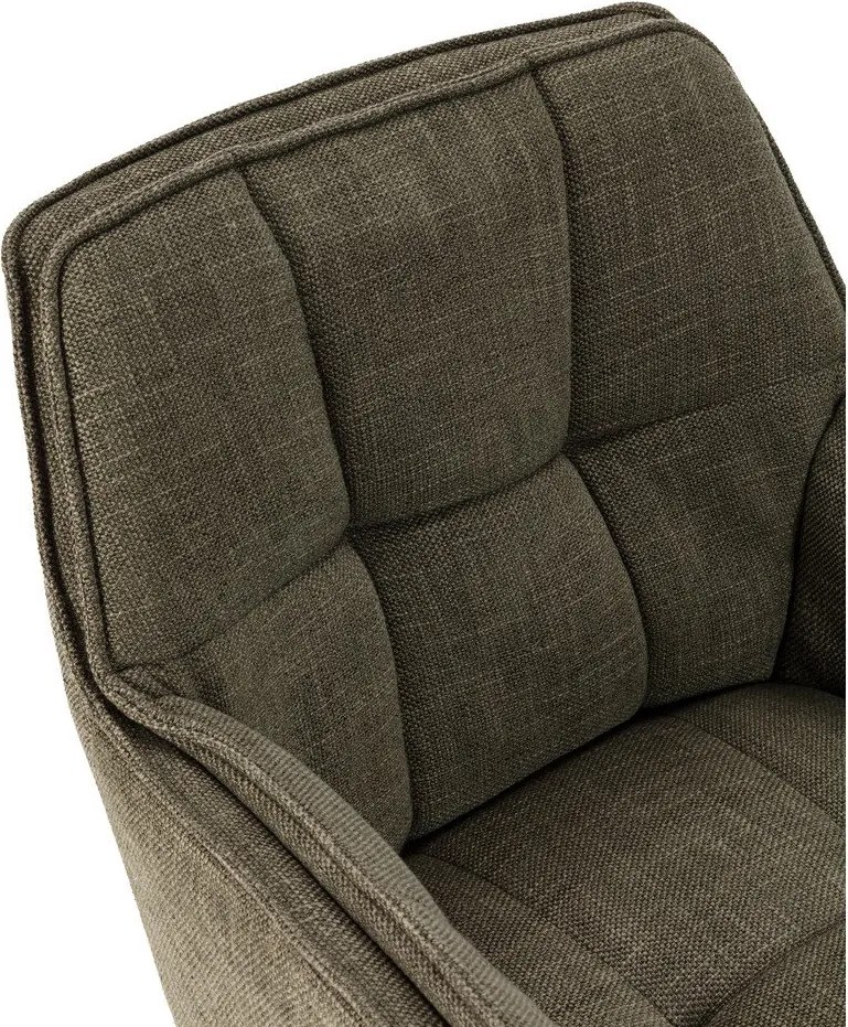 Zöld kárpitozott étkezőfotel szett 2 db-os Keiko – Marckeric