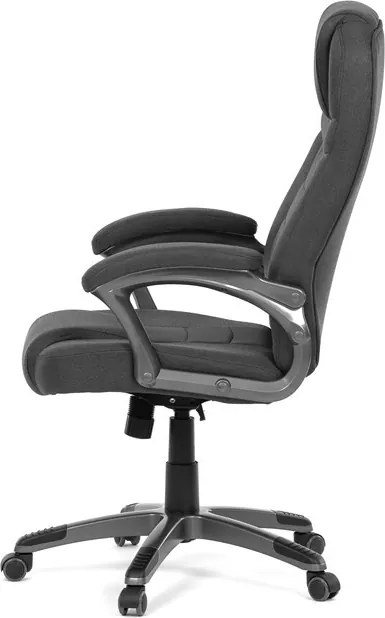 Irodai forgószék fekete szövet kárpitta, hintamechanizmussal, KA-C713 BK2