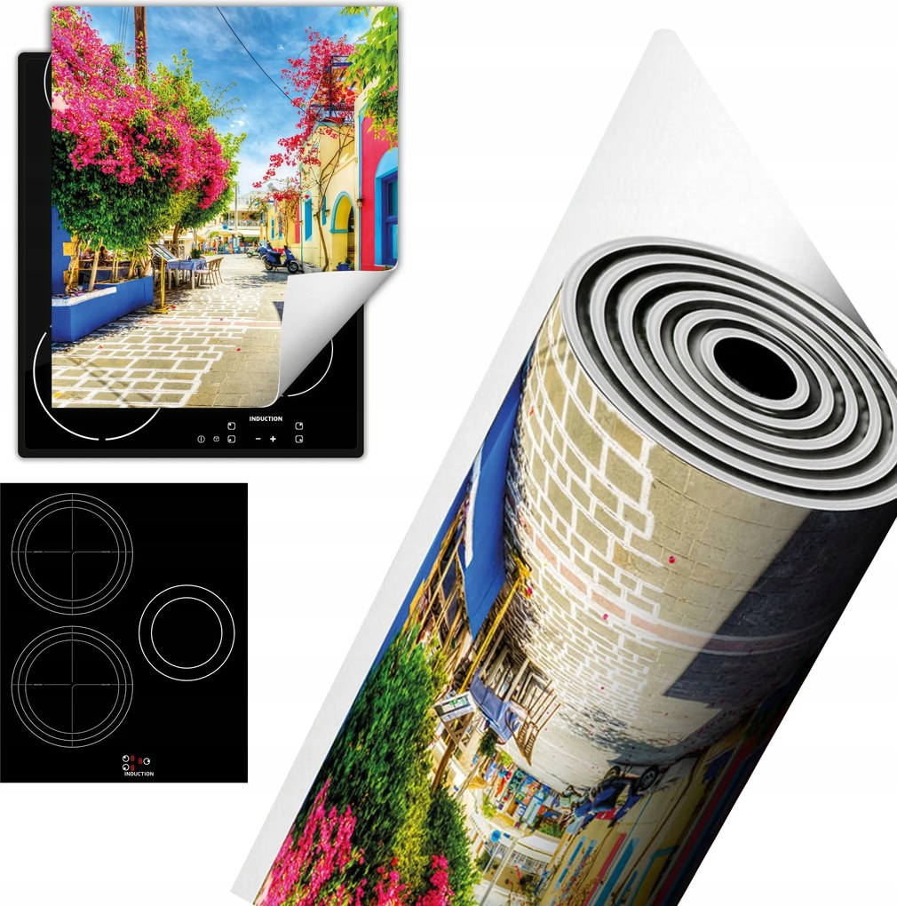 Tűzhelyvédő Szőnyeg Asztali Dekoráció 45x52 színes város