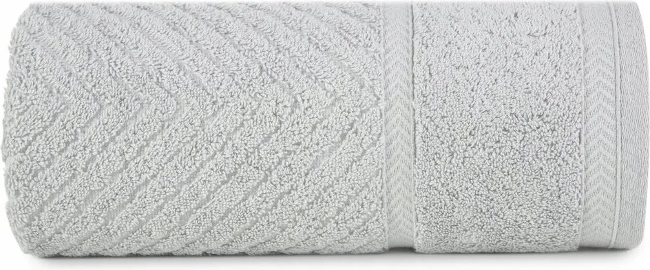 Fürdőlepedő 50X90 ezüst cikk-cakk mintás pamut