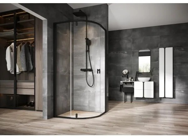 Ravak X070160 - FREE termosztátos zuhanyszett, fekete