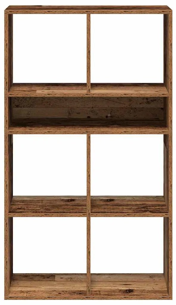 könyvszekrény antik fa 66x31x112 cm szerelt fa