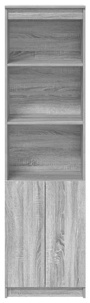 szürke sonoma szerelt fa magasszekrény 50x35x180 cm