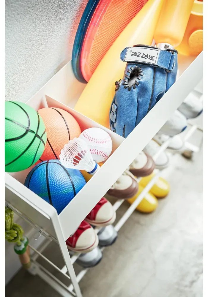 Fehér fém gyerek cipőtartó 74,5x74,5x22 cm Tower – YAMAZAKI