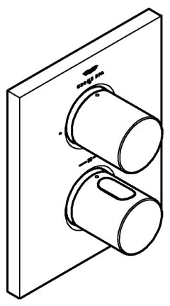 GROHE 27618000 - GROHTHERM F termosztát takarólemez, fényes króm