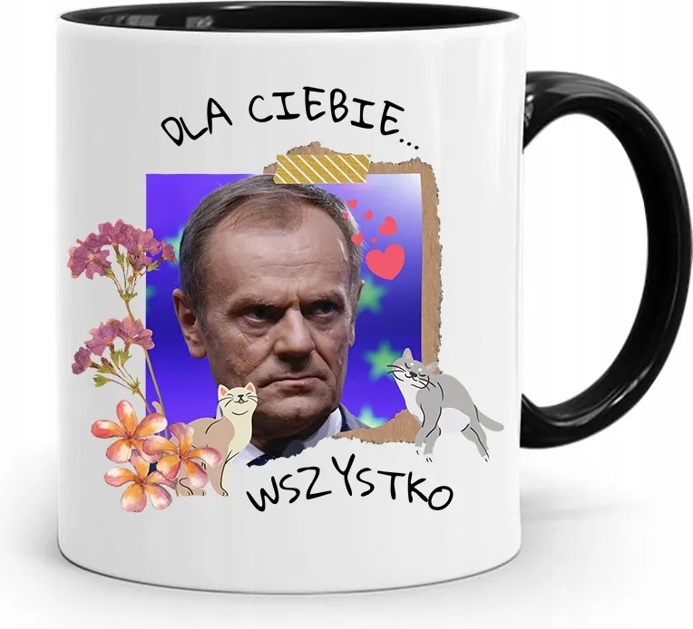 Bögre Fekete Donald Tusk Po Platform Ajándék