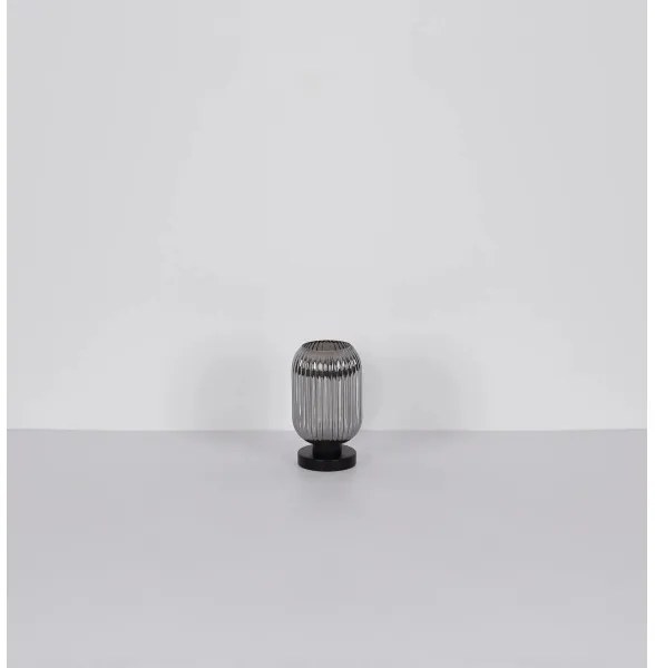 Globo 15469TS - Asztali lámpa NORMY 1xE27/40W/230V szürke