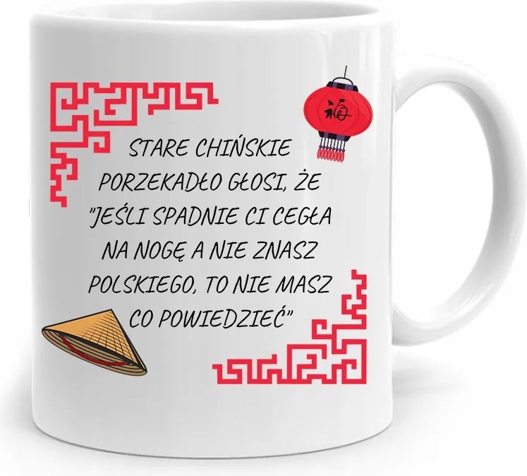 Vicces Bögre Vicces Régi Kínai Közmondás fényképes nyomtatással