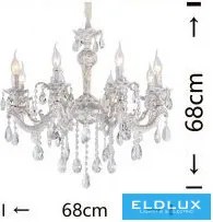 ELDLUX A01-8 Kristály Csillár IP20