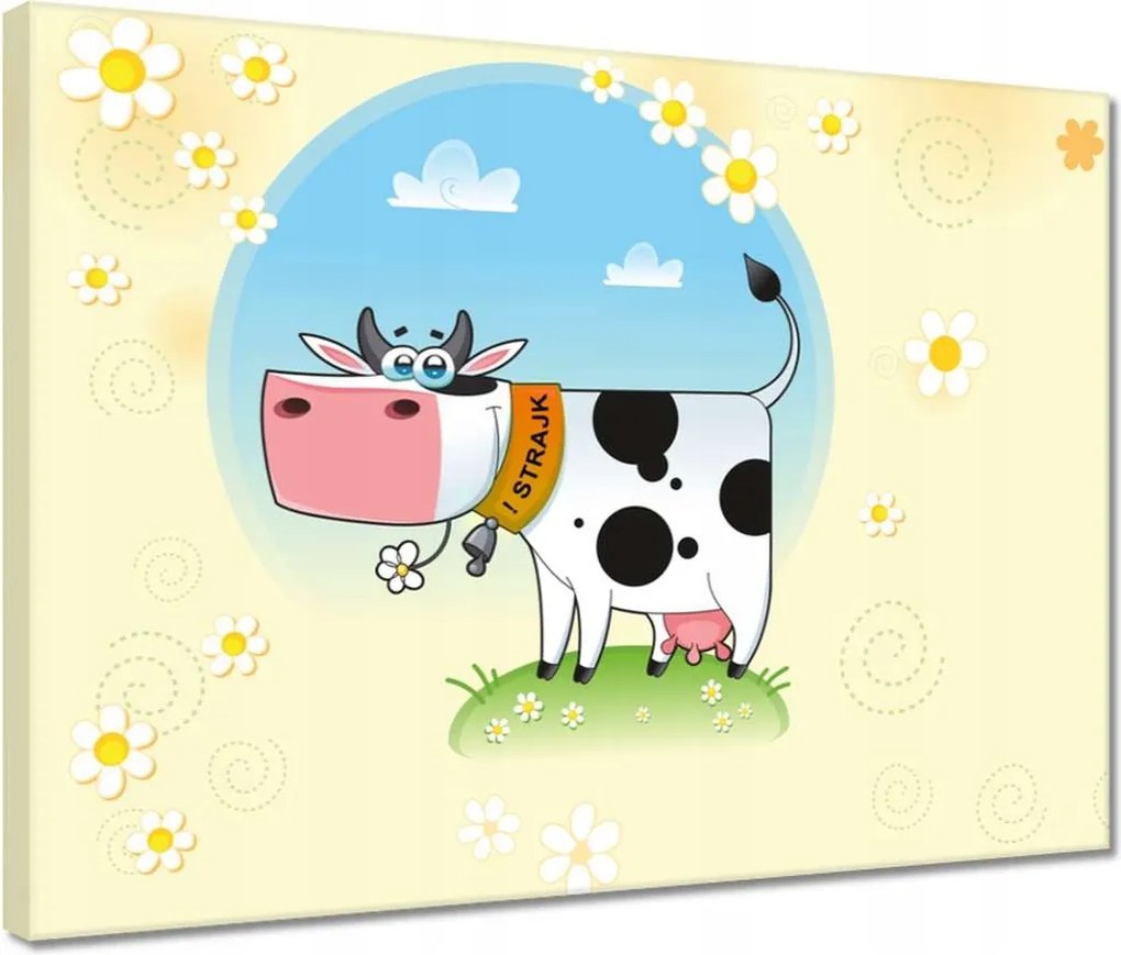 Vászonkép 40x30 A tehén nem változtatja meg a véleményét