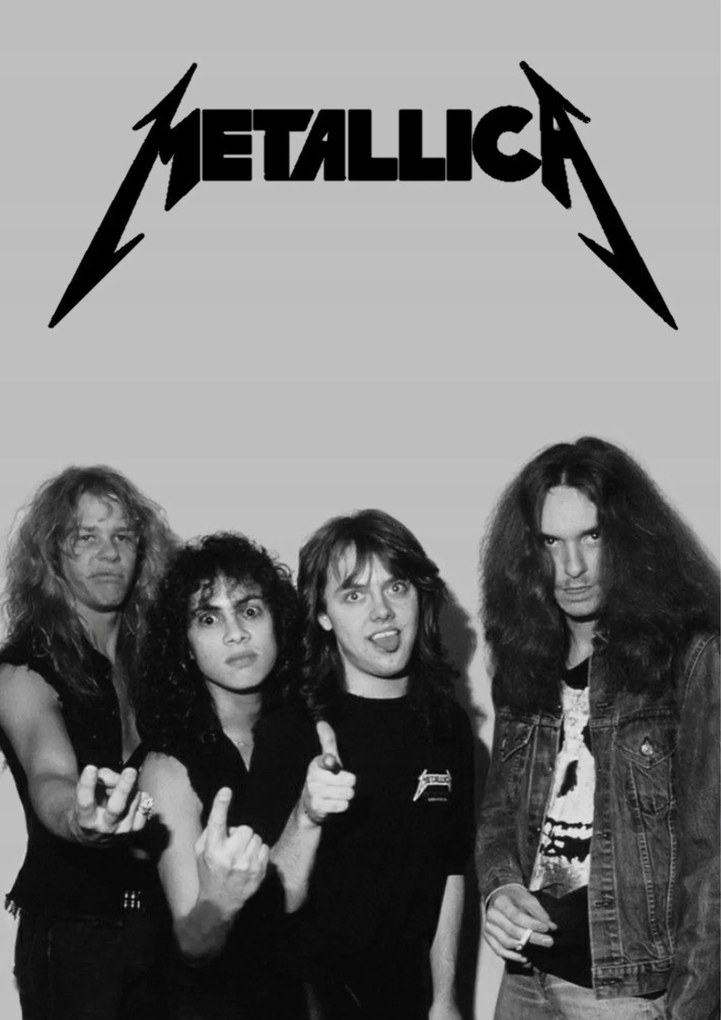 Poszter 21x30 cm Metallica rajongói ajándék A4