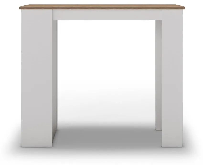 Bárasztal tölgyfa dekoros asztallappal 52x120 cm Peru – Marckeric
