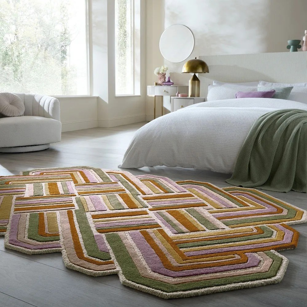 Kézi szövésű gyapjú szőnyeg 140x200 cm Lattice Shaped – Flair Rugs