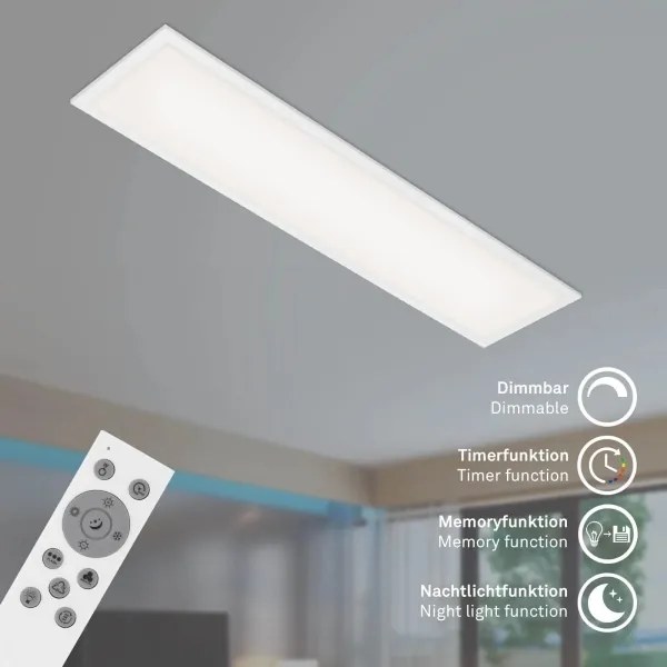 Brilo - RGBW Dimmelhető mennyezeti lámpa SLIM LED/24W/230V 100x25 cm + távirányító