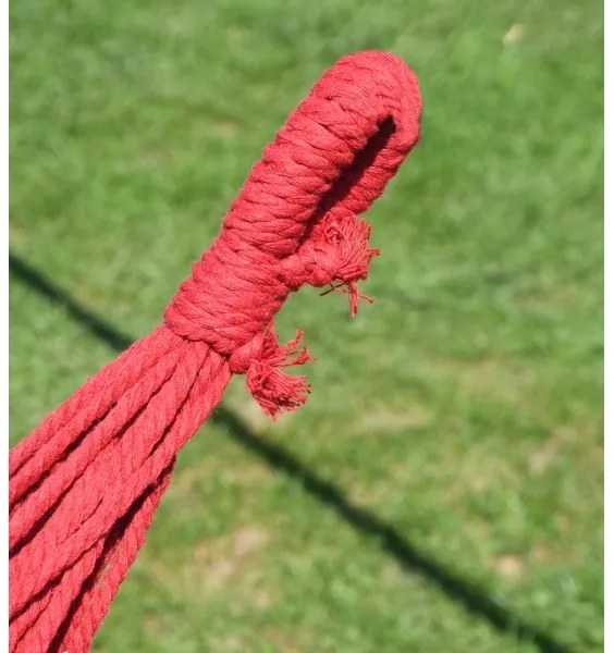 Függőágy 200x100 cm piros/sárga