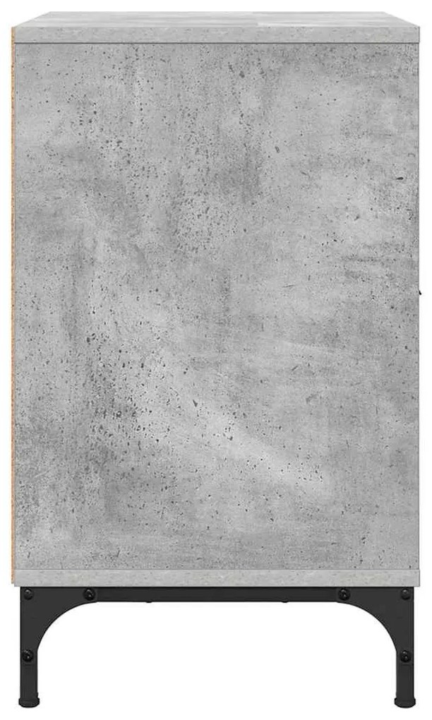 Éjjeli asztal fiókkal Beton szürke 49 x 36 x 61 cm Faanyag