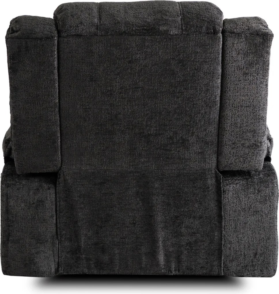 Dönthető fotel fekete bársony, ARTURO