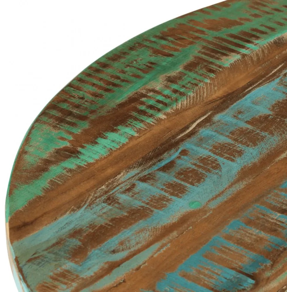 tömör újrahasznosított fa dohányzóasztal 65 x 32 cm