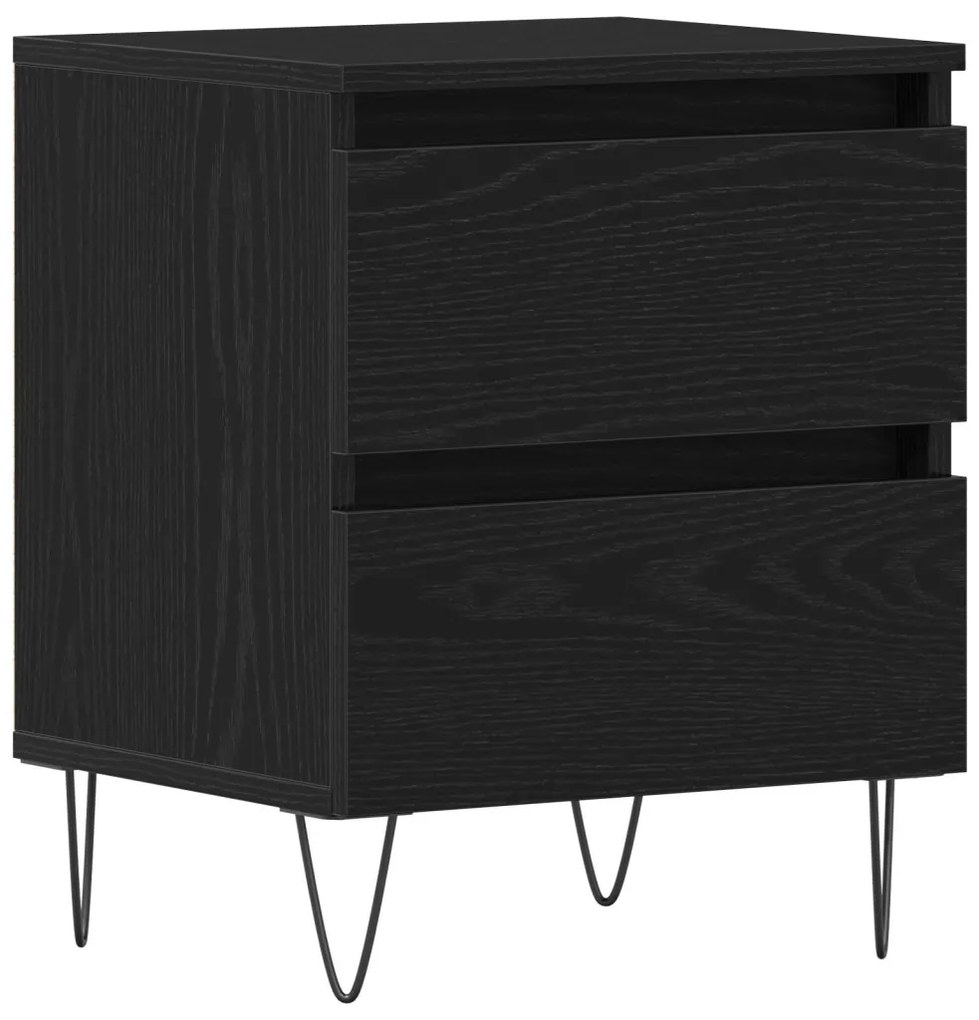 Éjjeliszekrény fiókkal Musta tammi 40 x 35 x 50 cm Faanyag