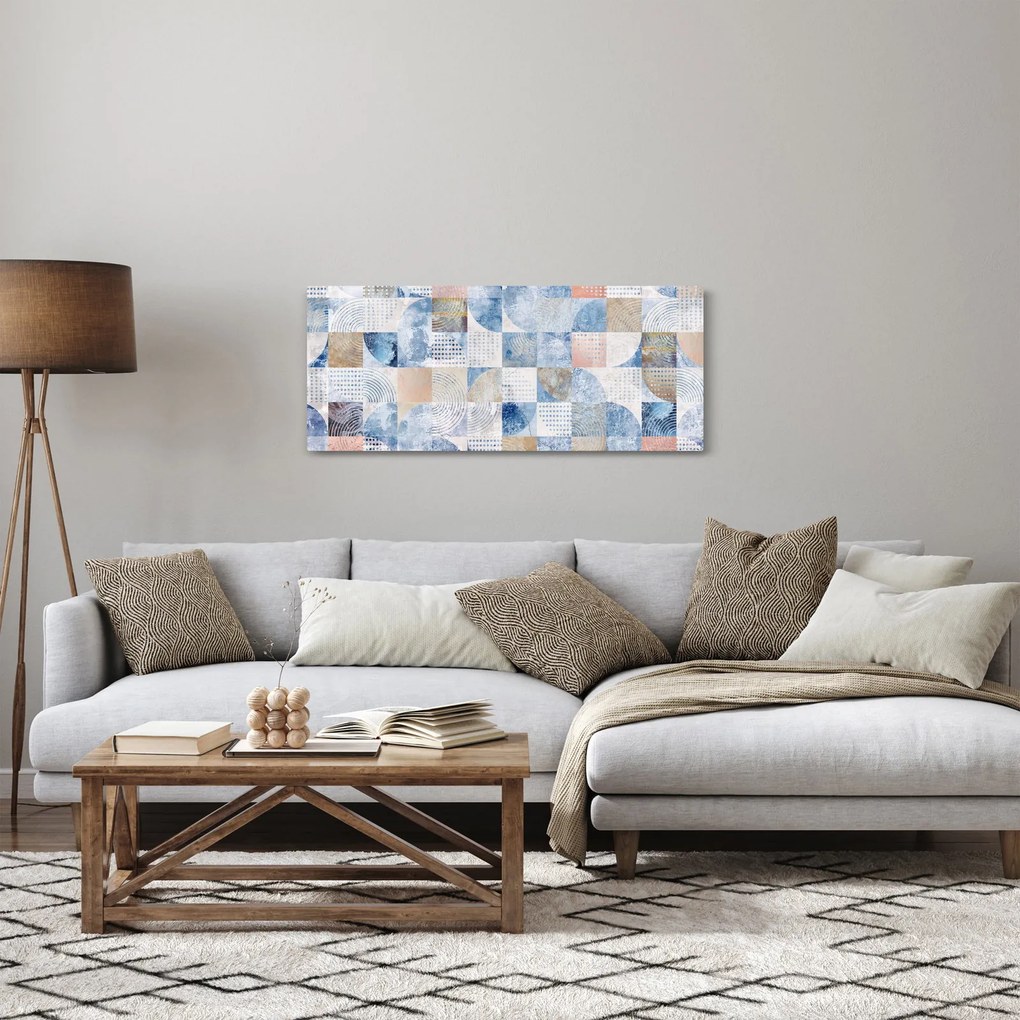 Kép - Geometrikus formák a falon (120x50 cm)