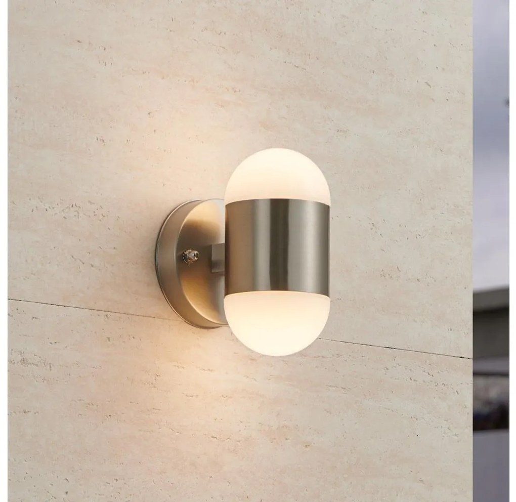 Eglo 75392 - LED kültéri fali lámpatest MEROLA 2xLED/3,7W/230V IP44 matt króm