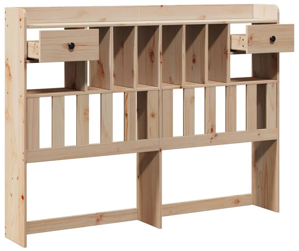 tömör fenyőfa fejtámla tárolóval 150 cm