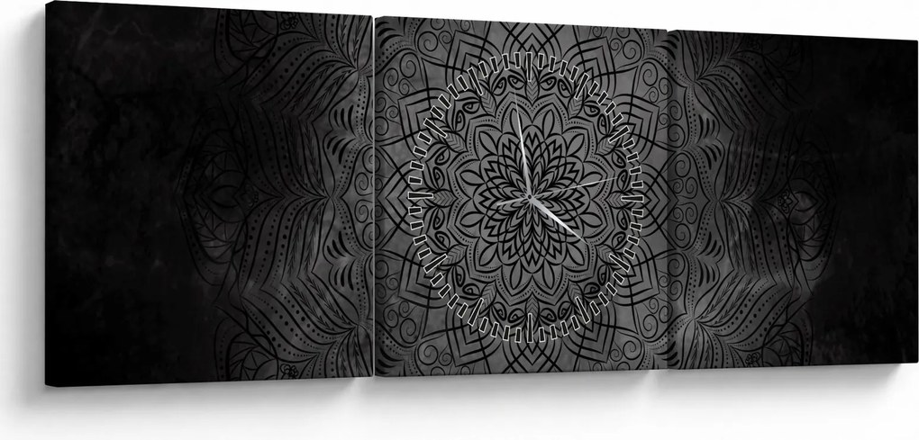 Kép - Misztikus mandala (órával) (90x30 cm)