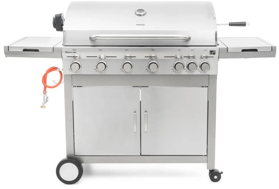 G21 Mexico BBQ Premium line gázgrill, 7 égőfej + ajándék nyomáscsökkentő