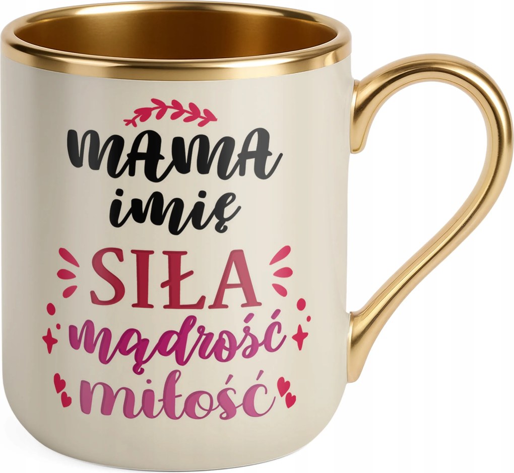 Prémium Bögre Arany Ekrü Személyre szabott Anyák napja Anyák napjára