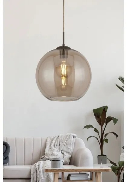 Searchlight 1632AM - Csillár zsinóron BALL 1xE27/60W/230V barna