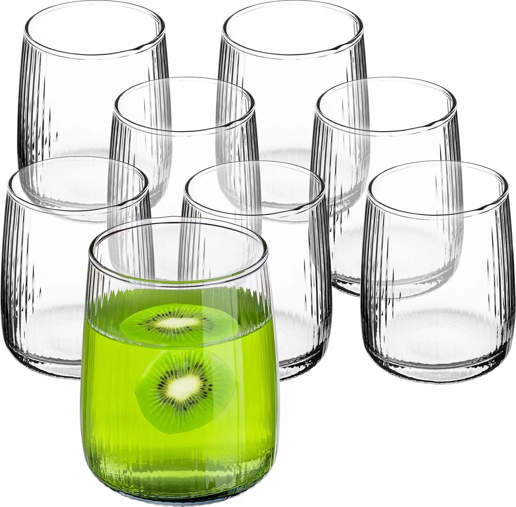 8x Italos Poharak 310ml Italok Víz Gyümölcslé Pohár Szett