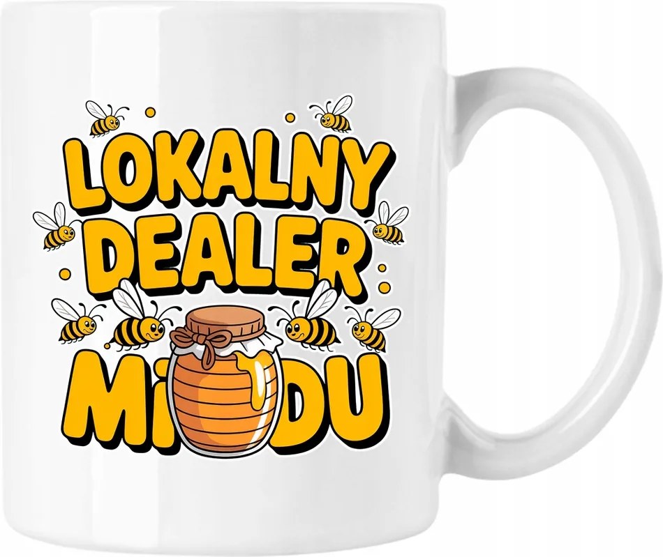 Helyi bögre méz kereskedő méh 6 Fehér 330ml