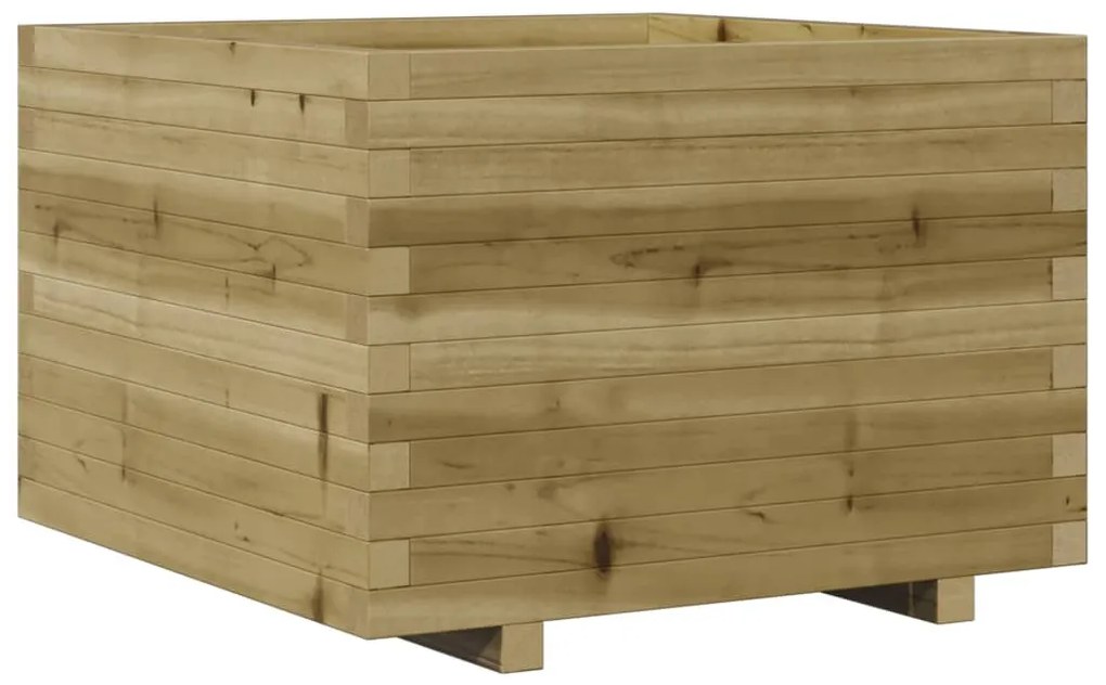 impregnált fenyőfa kerti virágláda 70 x 70 x 49,5 cm