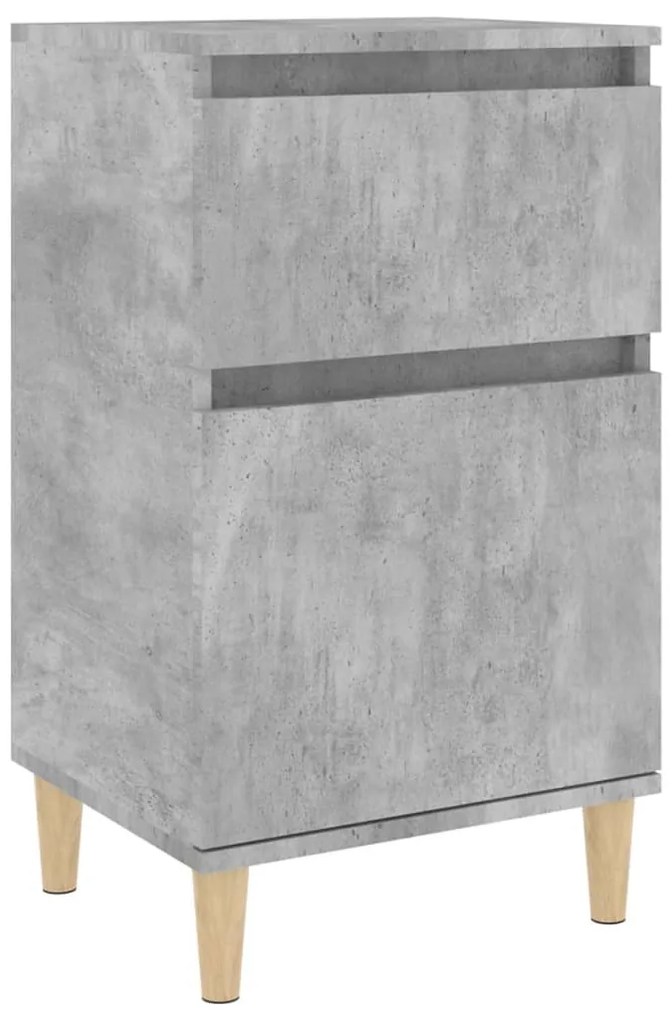 Betonszürke éjjeliszekrény 40 x 35 x 70 cm