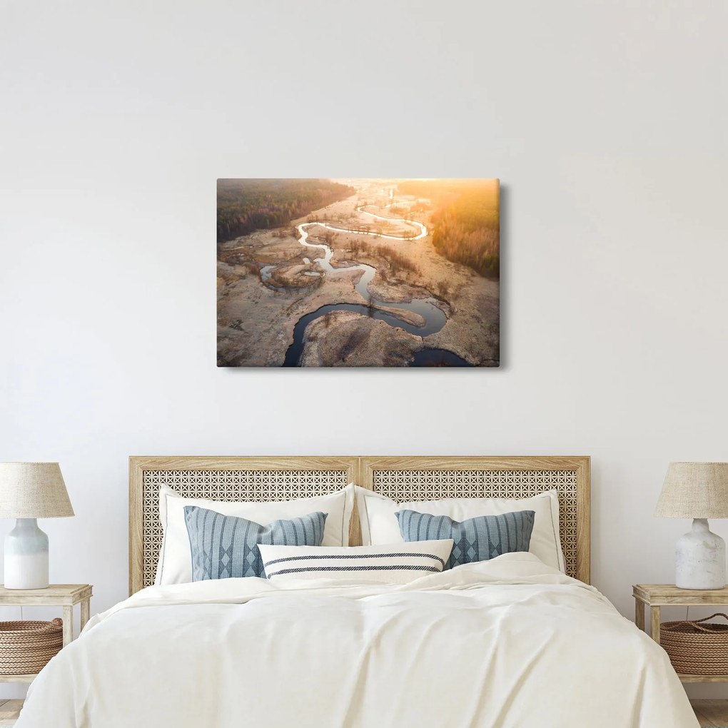 Kép - Hajnal a kanyarulaton (90x60 cm)