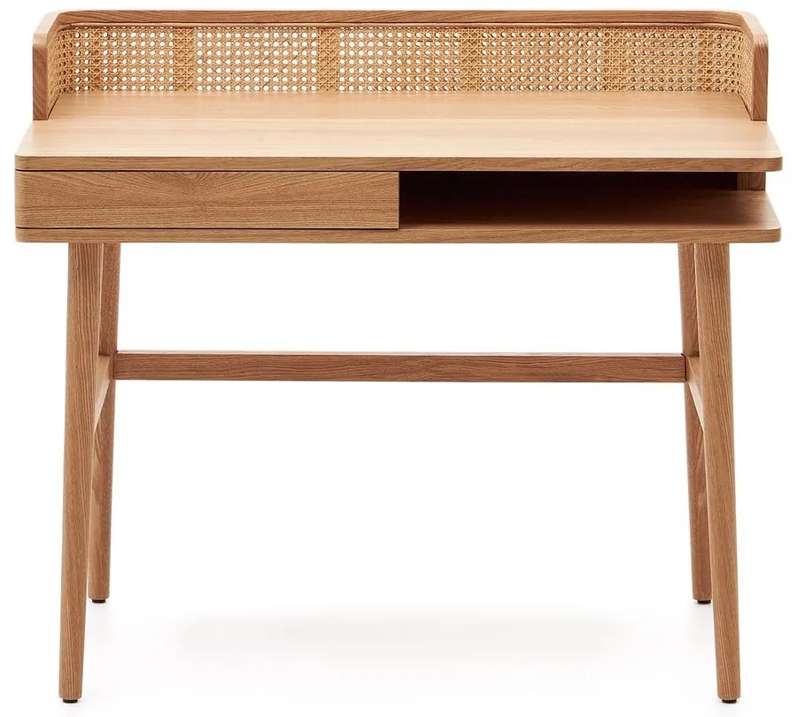 Íróasztal kőrisfa dekorral 62x105 cm Araxi – Kave Home