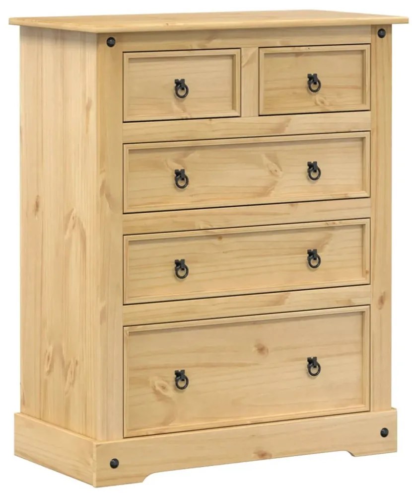 Corona tömör fenyőfa komód 92x48x114 cm
