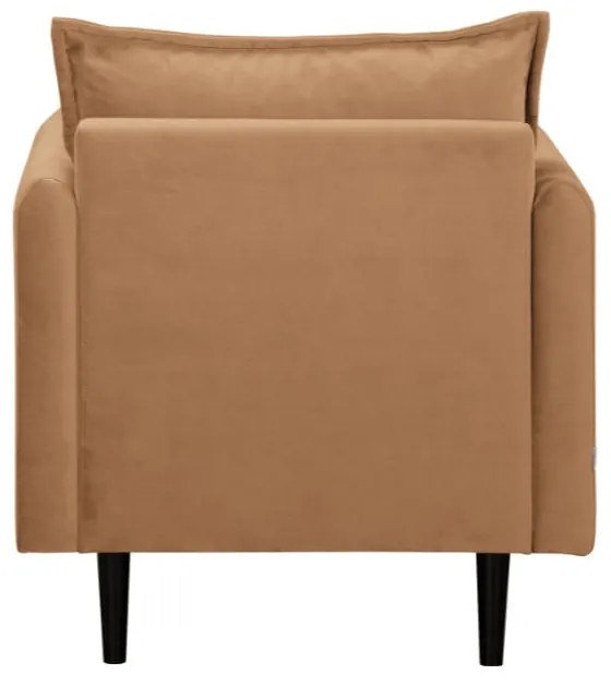 Barna bársony fotel Juli – Ropez