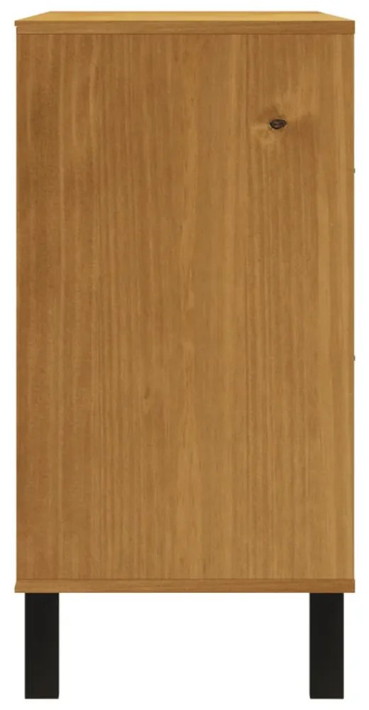 FLAM tömör fenyőfa fiókos szekrény 110 x 40 x 80 cm