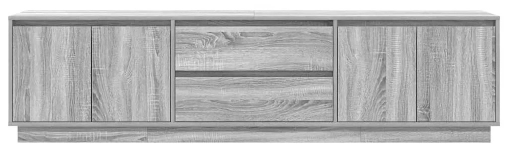 szürke sonoma színű TV-szekrény LED-lámpákkal 193,5x41x50 cm