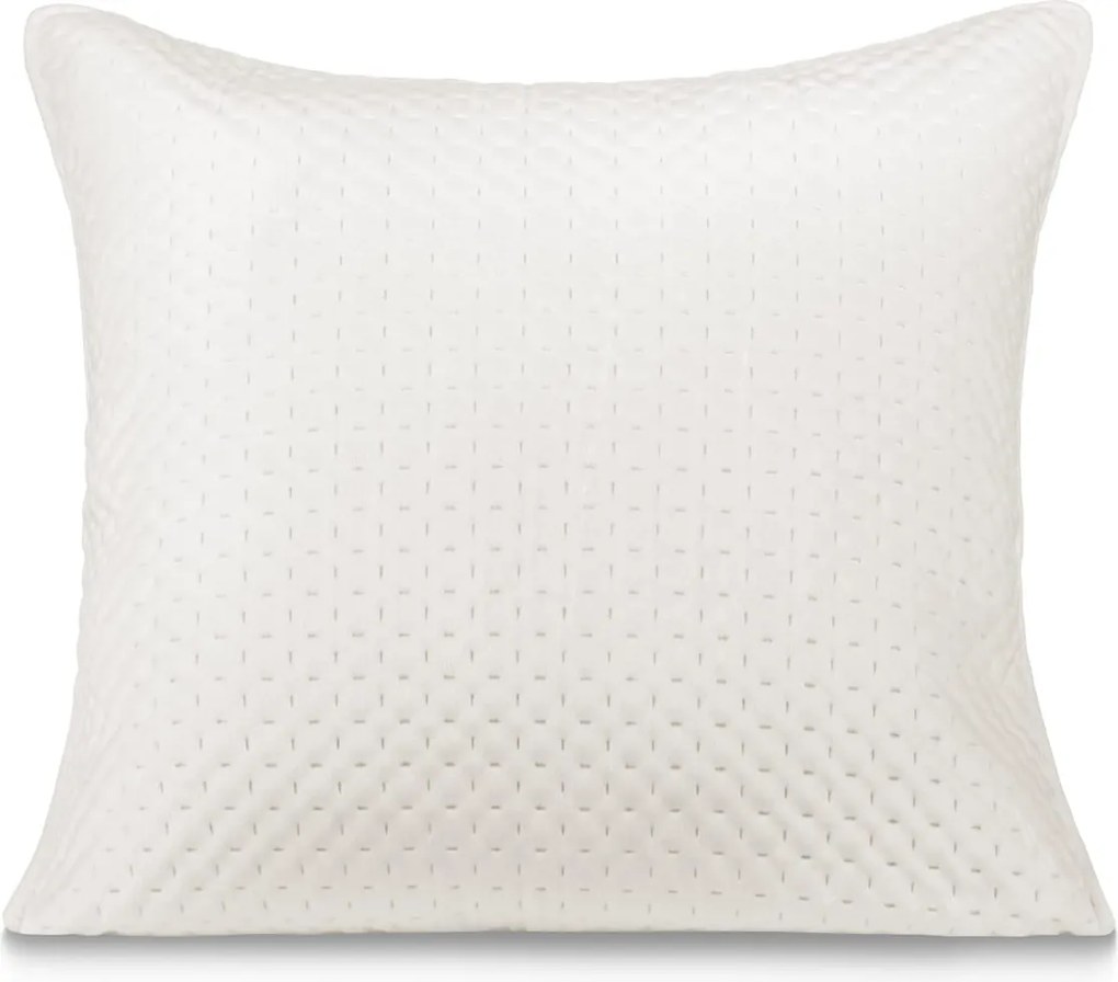 Dekoratív párnahuzat Maya 45x45 velúr steppelt világos bézs