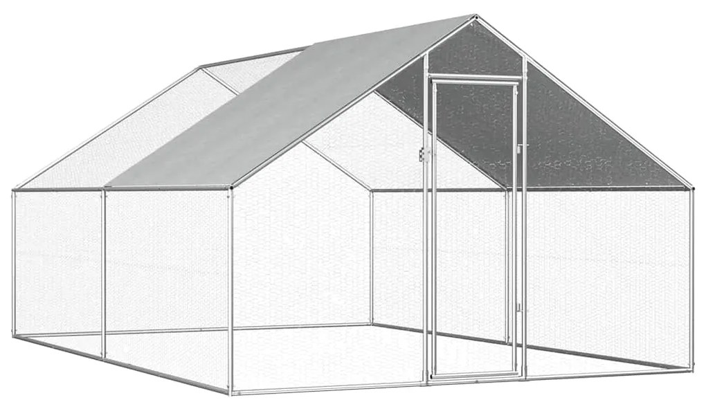 vidaXL kültéri horganyzott acél tyúkól 2,75 x 4 x 1,92 m