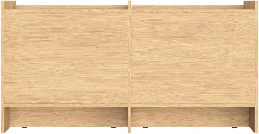 Natúr színű komód tölgyfa dekorral 146x76x51 cm Hido – noo.ma