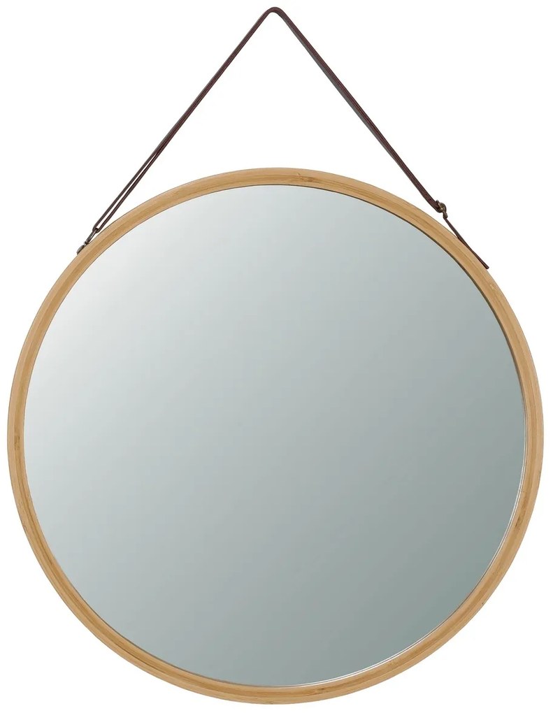 Fali tükör B053 NAT, bambusz