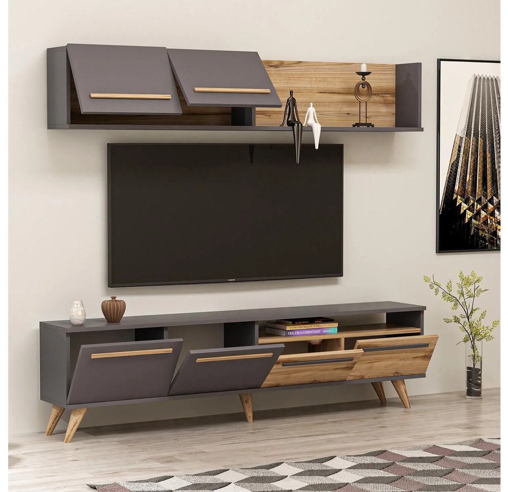 Nappali fal Valobe 2 (dió + antracit) . 1095673